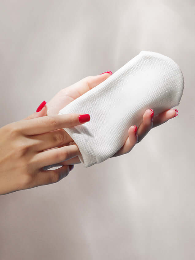 make up entferner handschuh NudeLarge l Ultra-exfolierender und reinigender Handschuh