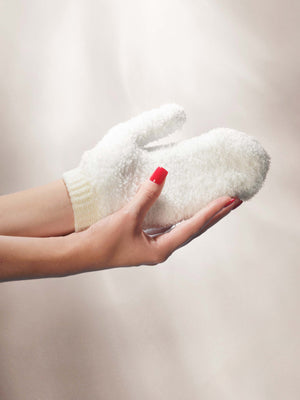 Gant démaquillant FluffyMoufle - peau ultra sensible - Babette - kt Boutique